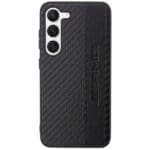 Mercedes AMG AMHCS23SBLSCA Black Carbon Stripe&EmbosSEd Samsung S23 Tok
