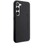 Mercedes AMG AMHCS23SBLSCA Black Carbon Stripe&EmbosSEd Samsung S23 Tok