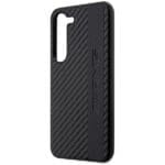 Mercedes AMG AMHCS23SBLSCA Black Carbon Stripe&EmbosSEd Samsung S23 Tok