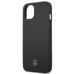 Mercedes MEHCP13MDELBK Black Leather Perforated iPhone 13 Tok