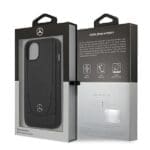 Mercedes MEHCP14SARMBK Black Leather Urban iPhone 14 Tok