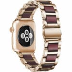 Metal Resin Szíj Apple Watch SE/11/10/9/8/7/6/5/4/3 (42/41/40/38mm) Rose Piros