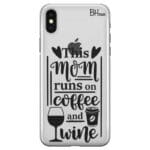 Mom Coffee Wine iPhone X/XS Tok