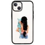 Mother Fekete Haired With Boy iPhone 13 Tok