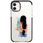 Mother Fekete Haired With Boy iPhone 11 Tok