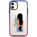 Mother Fekete Haired With Boy iPhone 11 Tok