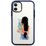 Mother Fekete Haired With Boy iPhone 11 Tok