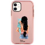 Mother Fekete Haired With Boy iPhone 11 Tok