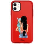 Mother Fekete Haired With Boy iPhone 11 Tok