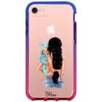 Mother Fekete Haired With Boy iPhone 8/7/SE 2020/SE 2022 Tok