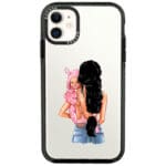 Mother Fekete Haired With Girl iPhone 11 Tok
