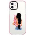 Mother Fekete Haired With Girl iPhone 12/12 Pro Tok