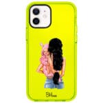 Mother Fekete Haired With Girl iPhone 12/12 Pro Tok