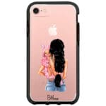 Mother Fekete Haired With Girl iPhone 8/7/SE 2020/SE 2022 Tok