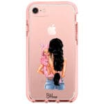 Mother Fekete Haired With Girl iPhone 8/7/SE 2020/SE 2022 Tok