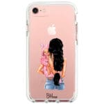Mother Fekete Haired With Girl iPhone 8/7/SE 2020/SE 2022 Tok