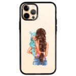 Mother Brunette With Boy iPhone 12 Pro Max Tok