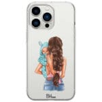 Mother Brunette With Boy iPhone 13 Pro Tok