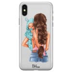 Mother Brunette With Boy iPhone XS Max Tok