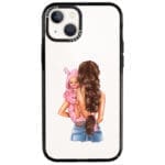 Mother Brunette With Girl iPhone 13 Tok