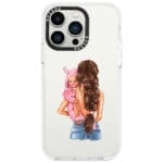 Mother Brunette With Girl iPhone 13 Pro Tok