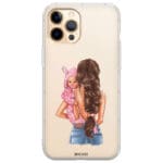 Mother Brunette With Girl iPhone 12 Pro Max Tok