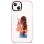 Mother Brunette With Girl iPhone 13 Tok