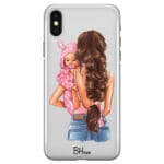 Mother Brunette With Girl iPhone XS Max Tok