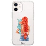 Mother Redhead With Boy iPhone 12 Mini Tok