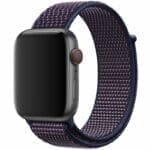 Nylon Szíj Apple Watch SE/11/10/9/8/7/6/5/4/3/Ultra 1/2/3 (44/45/46/49mm) Indigo