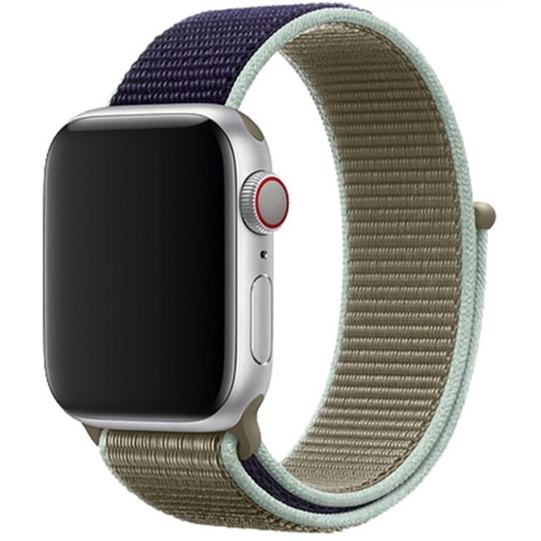 Nylon Szíj Apple Watch 45/44/42/Ultra Khaki