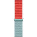 Nylon Szíj Apple Watch SE/11/10/9/8/7/6/5/4/3/Ultra 1/2/3 (44/45/46/49mm) Light Kék Piros