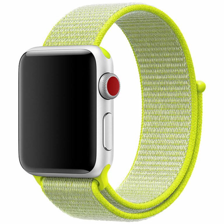 Nylon Szíj Apple Watch 45/44/42/Ultra Light Sárga