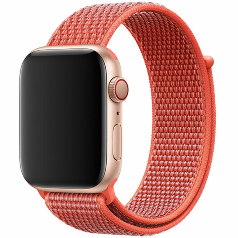 Nylon Szíj Apple Watch 45/44/42/Ultra Nectarine