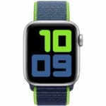 Nylon Szíj Apple Watch SE/11/10/9/8/7/6/5/4/3 (42/41/40/38mm) Neon Lime