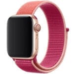 Nylon Szíj Apple Watch SE/11/10/9/8/7/6/5/4/3/Ultra 1/2/3 (44/45/46/49mm) Pomegranate