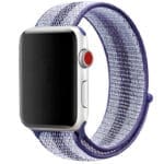 Nylon Szíj Apple Watch SE/11/10/9/8/7/6/5/4/3/Ultra 1/2/3 (44/45/46/49mm) Striped Lila