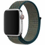 Nylon Szíj Apple Watch SE/11/10/9/8/7/6/5/4/3 (42/41/40/38mm) Hyper Crimson/Neptune Zöld