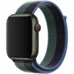 Nylon Szíj Apple Watch SE/11/10/9/8/7/6/5/4/3 (42/41/40/38mm) Midnight/Eucalyptus