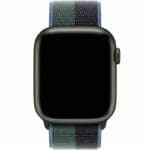 Nylon Szíj Apple Watch SE/11/10/9/8/7/6/5/4/3 (42/41/40/38mm) Midnight/Eucalyptus