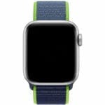 Nylon Szíj Apple Watch SE/11/10/9/8/7/6/5/4/3 (42/41/40/38mm) Neon Lime