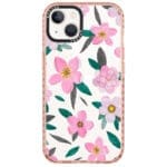 Rózsaszín Floral iPhone 14 Tok