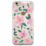 Rózsaszín Floral iPhone 6/6S Tok