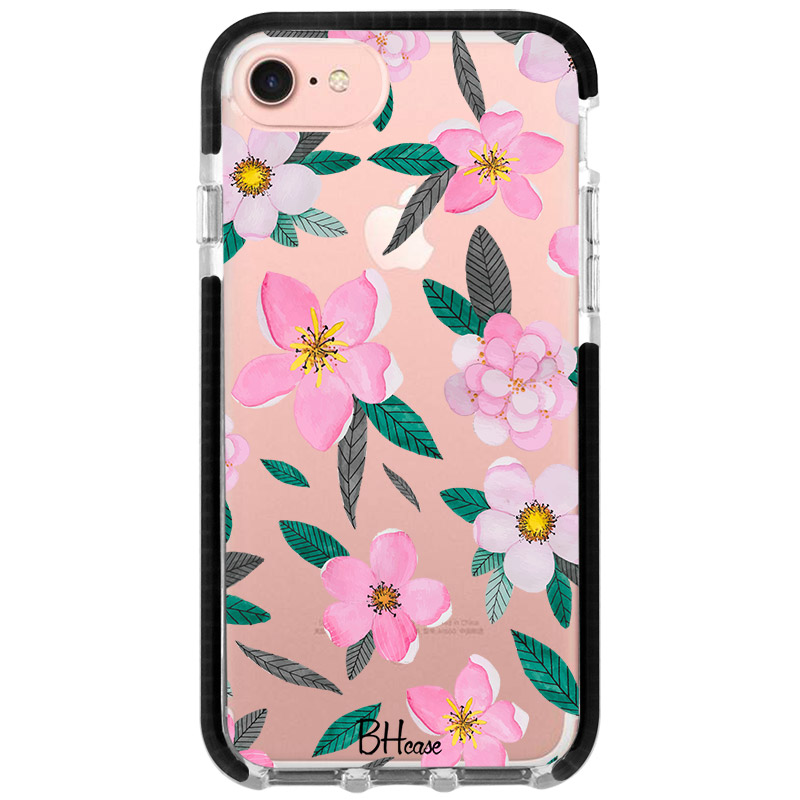 Rózsaszín Floral iPhone 8/7/SE 2020/SE 2022 Tok