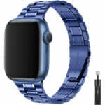 Premium Metal Szíj Apple Watch SE/11/10/9/8/7/6/5/4/3/Ultra 1/2/3 (44/45/46/49mm) Kék