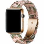 Resin Strap Szíj Apple Watch SE/11/10/9/8/7/6/5/4/3 (42/41/40/38mm) Rózsaszín Zöld