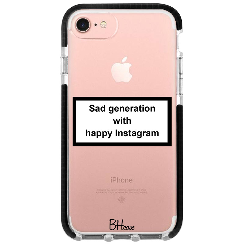 Sad Generation With Happy Instagram iPhone 8/7/SE 2020/SE 2022 Tok