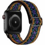 Scrunchie Szíj Apple Watch SE/11/10/9/8/7/6/5/4/3 (42/41/40/38mm) Bohemia Lila