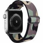 Scrunchie Szíj Apple Watch SE/11/10/9/8/7/6/5/4/3 (42/41/40/38mm) Camouflage Zöld