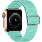 Scrunchie Szíj Apple Watch SE/11/10/9/8/7/6/5/4/3 (42/41/40/38mm) Mint Zöld